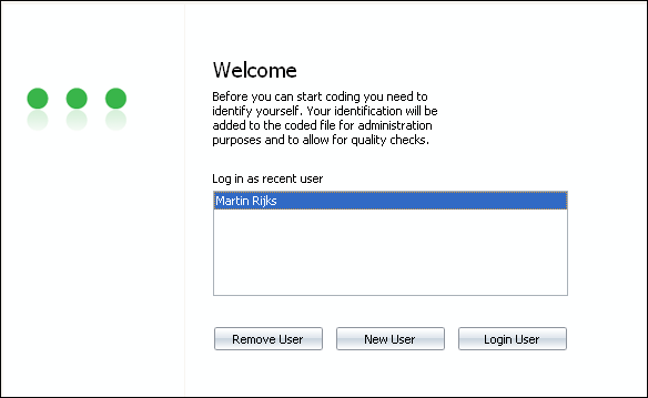 Welcome Screen