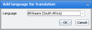 Add Translation Language